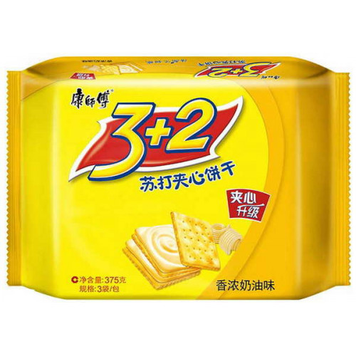 3+2苏打夹心饼-香浓奶油 