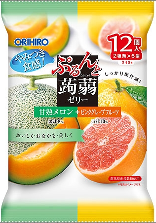 蒟蒻果凍-蜜瓜+葡萄柚
